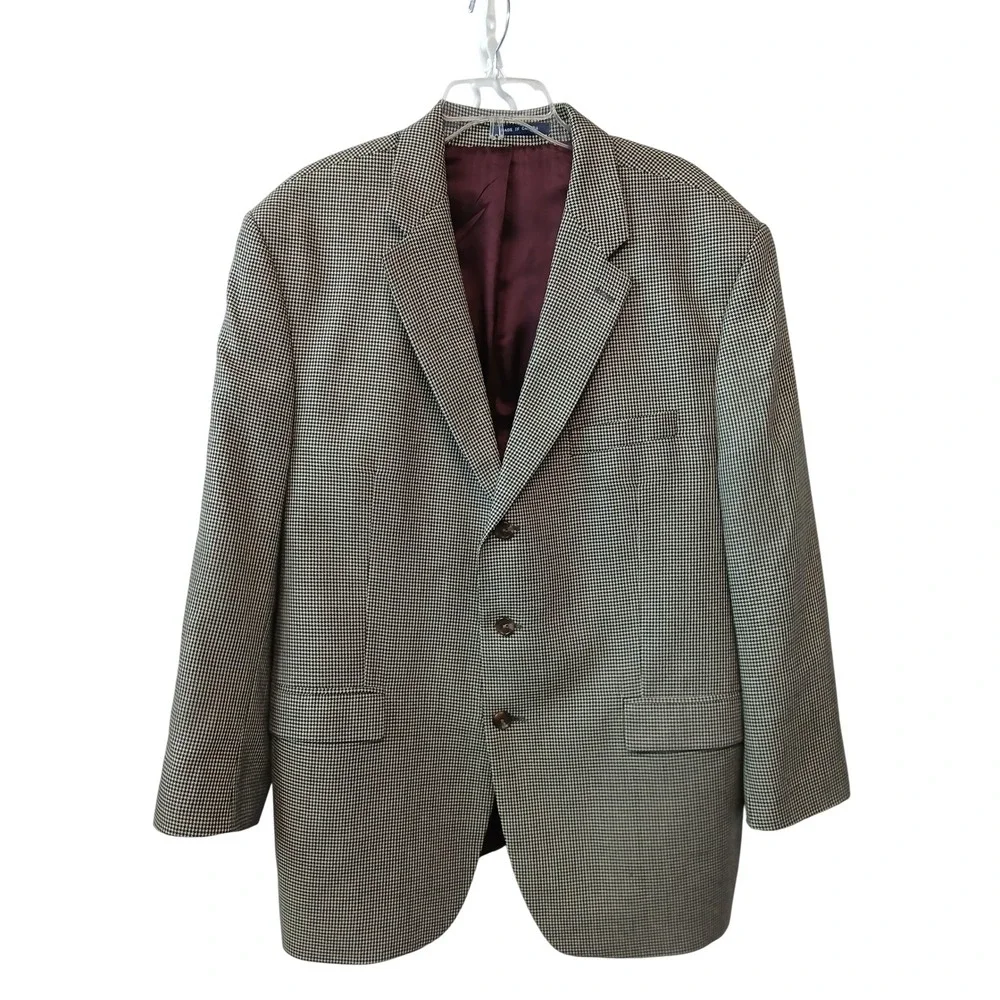 Vintage 90s RALPH‎ Ralph Lauren Sportcoat Silk Wool Blend Made in Canada 48R